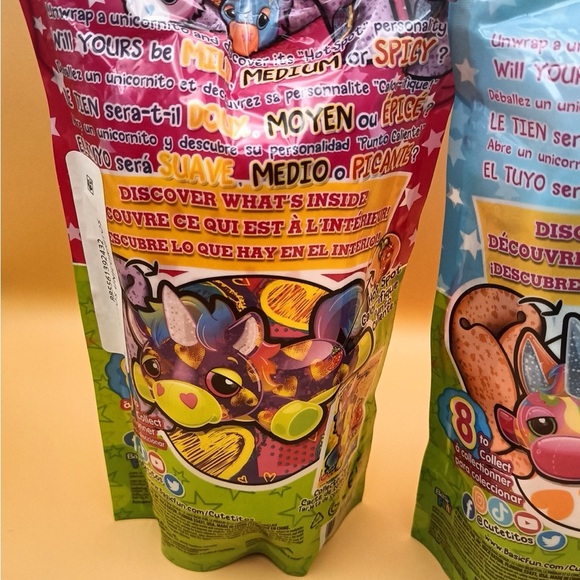 Cutetitos Colorful Unicornitos Plush Set 2 pack!! - Picture 3 of 7